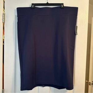 Eloquii Dark Blue Pencil Skirt